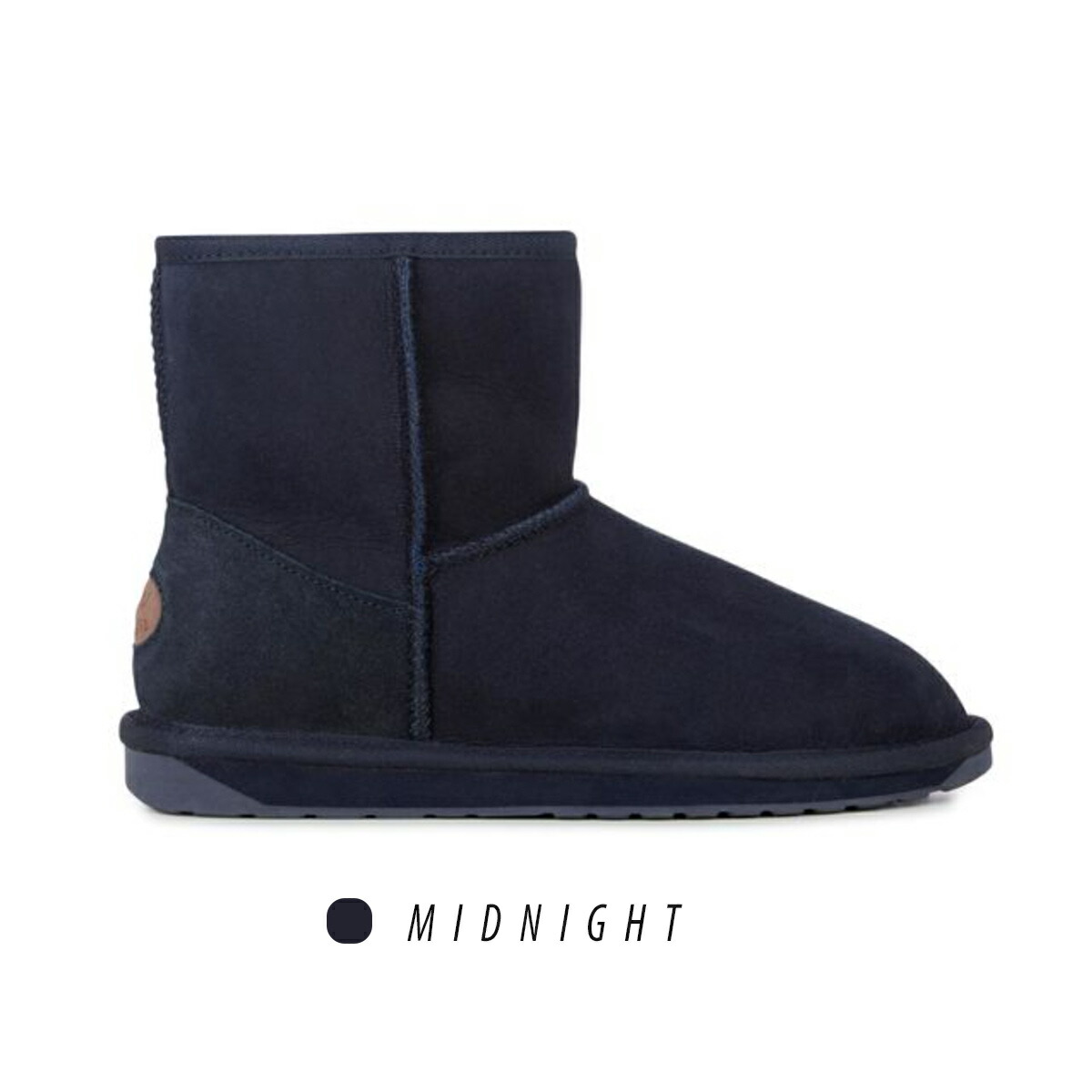 ※bimiです※新品未使用EMUエミューボアブーツネイビーインディゴUS7 ムートン ブーツ ファー デニム インディゴ エミュ エミュー EMU