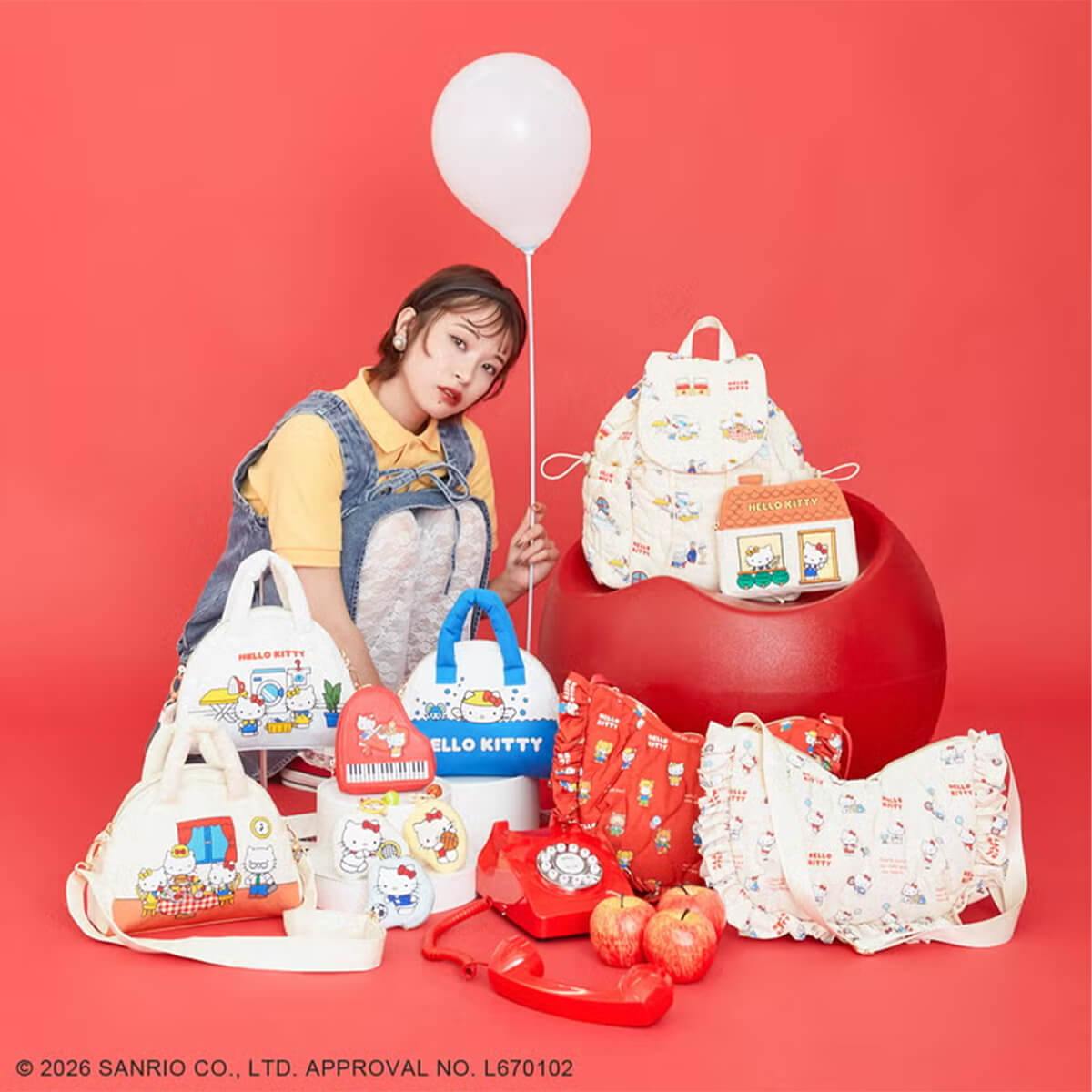 ACCOMMODE（アコモデ） sanrio ハローキティ レディース キルティング