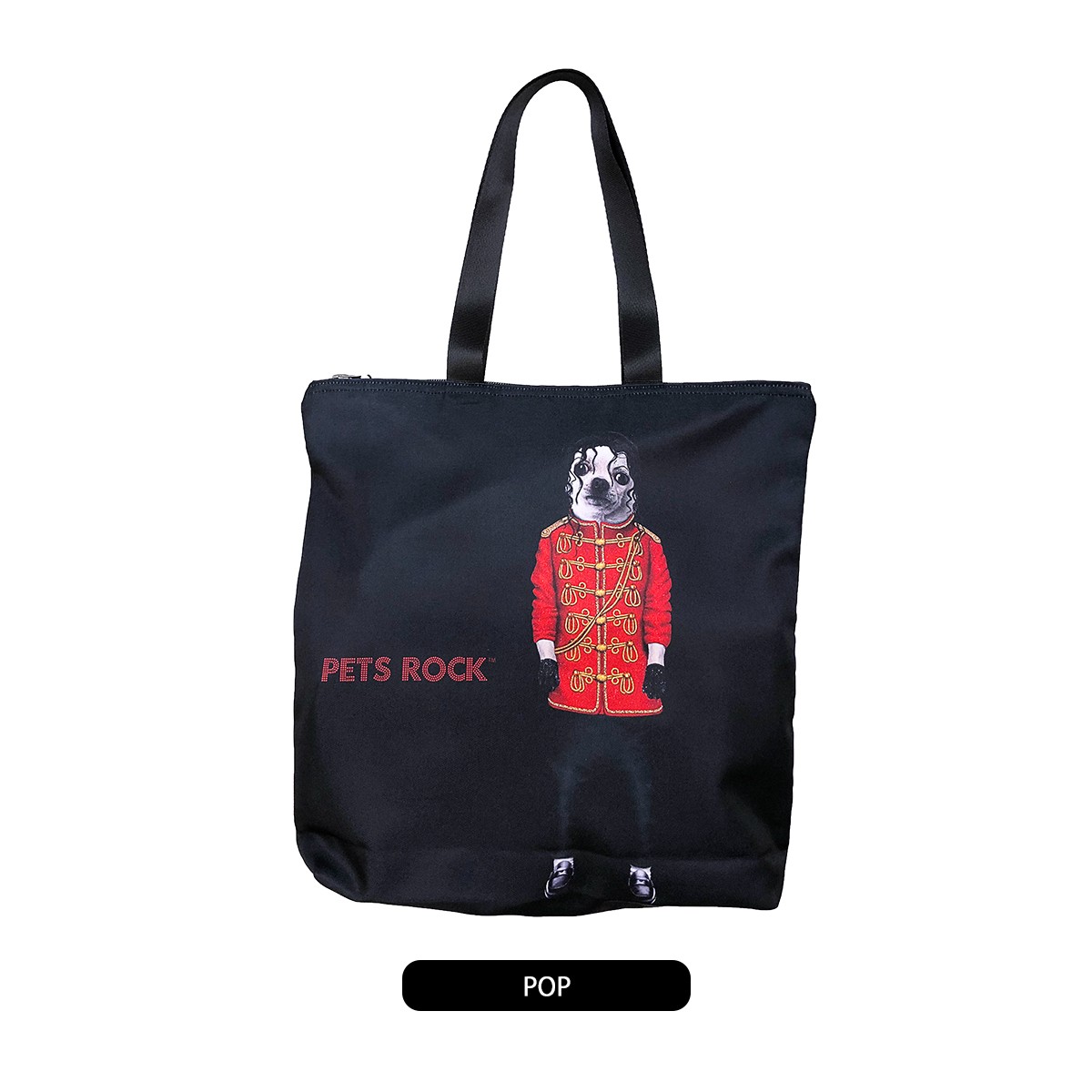 ジッパートートバッグ トート バッグ レディース 鞄 PETS ROCK