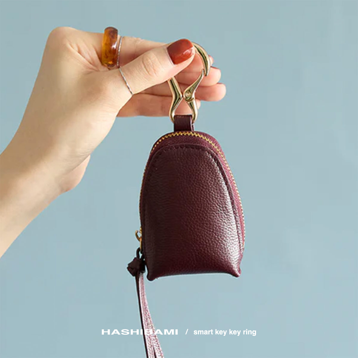 Hashibami（ハシバミ） キーケース 鍵 バッグチャーム キーホルダー
