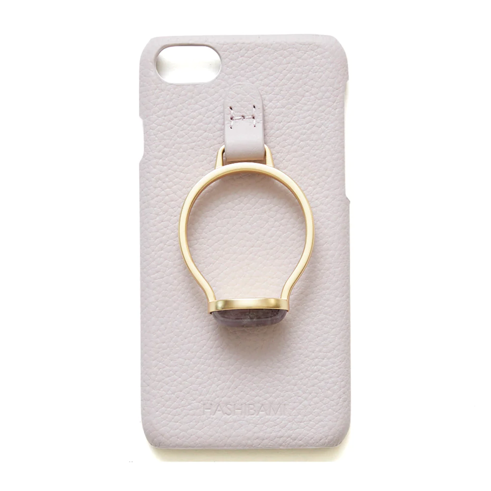 Hashibami（ハシバミ） スマホケース レディース 天然石 本革 iPhone15