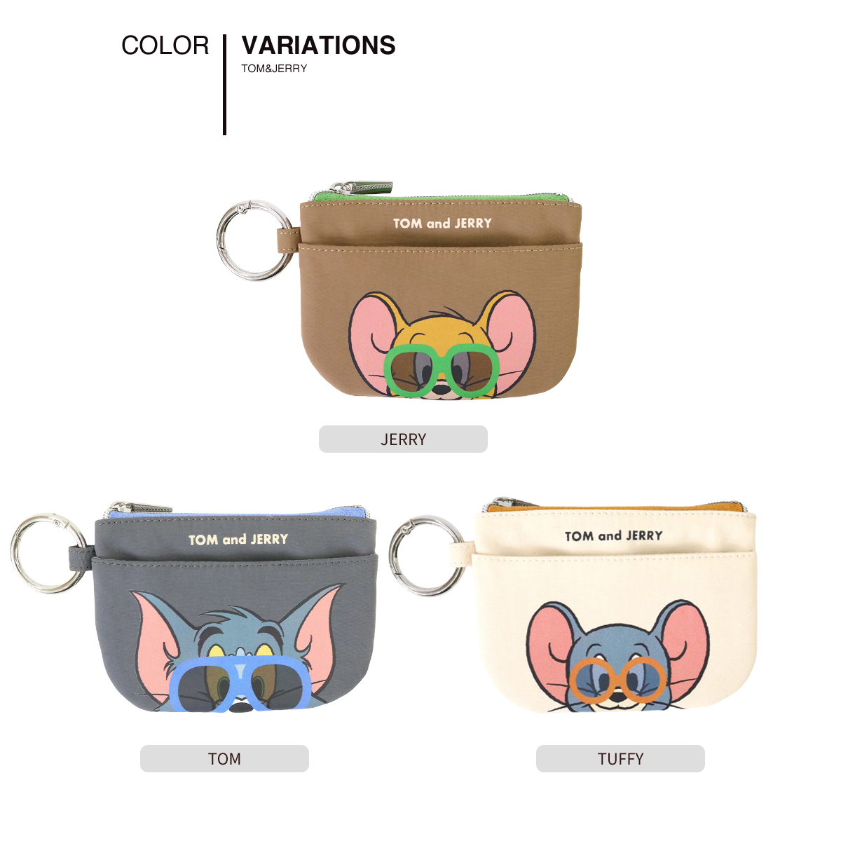 TOM and JERRY トムとジェリー 公式 サングラスカラーポーチ W-TJ1544