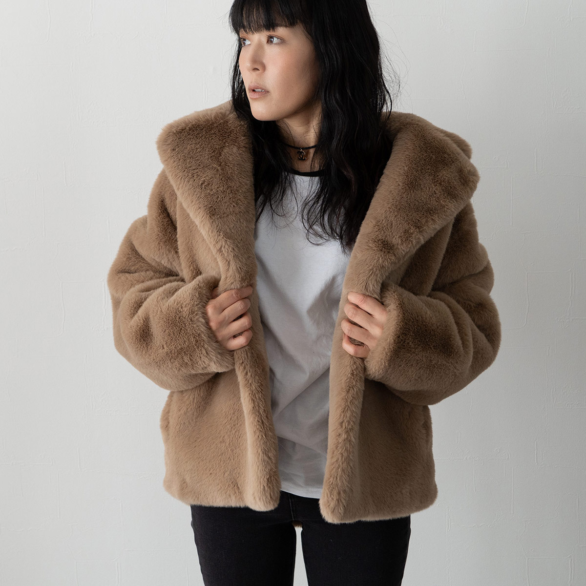 jakke（ジャッキー） ジャケット コート レディース ファー エコファー