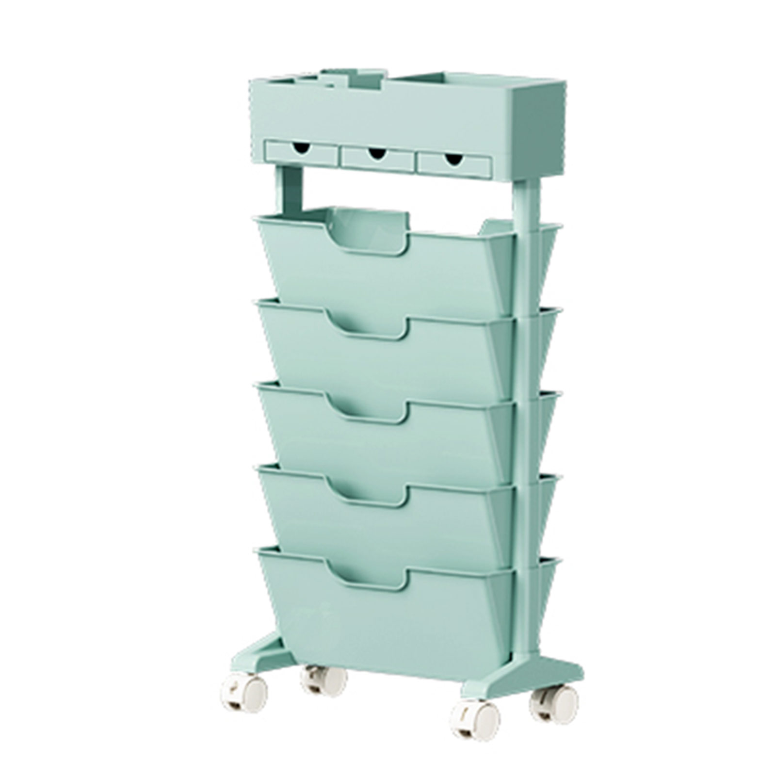 FREE LIFE（フリーライフ） マガジンラック スリム キャスター 卓上