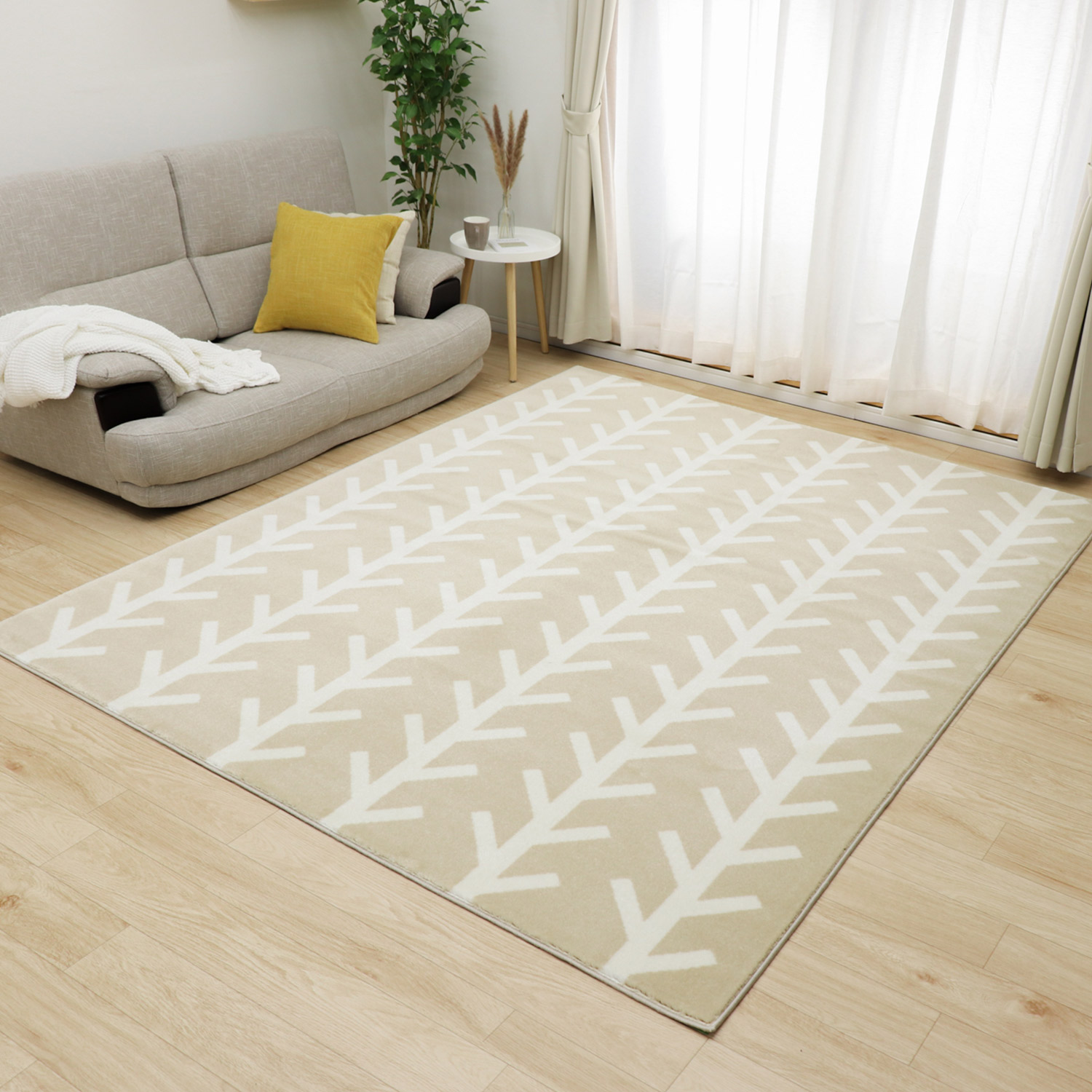 フリーリー 折りたたみ ウィルトン織 190×240 カーペット ラグ