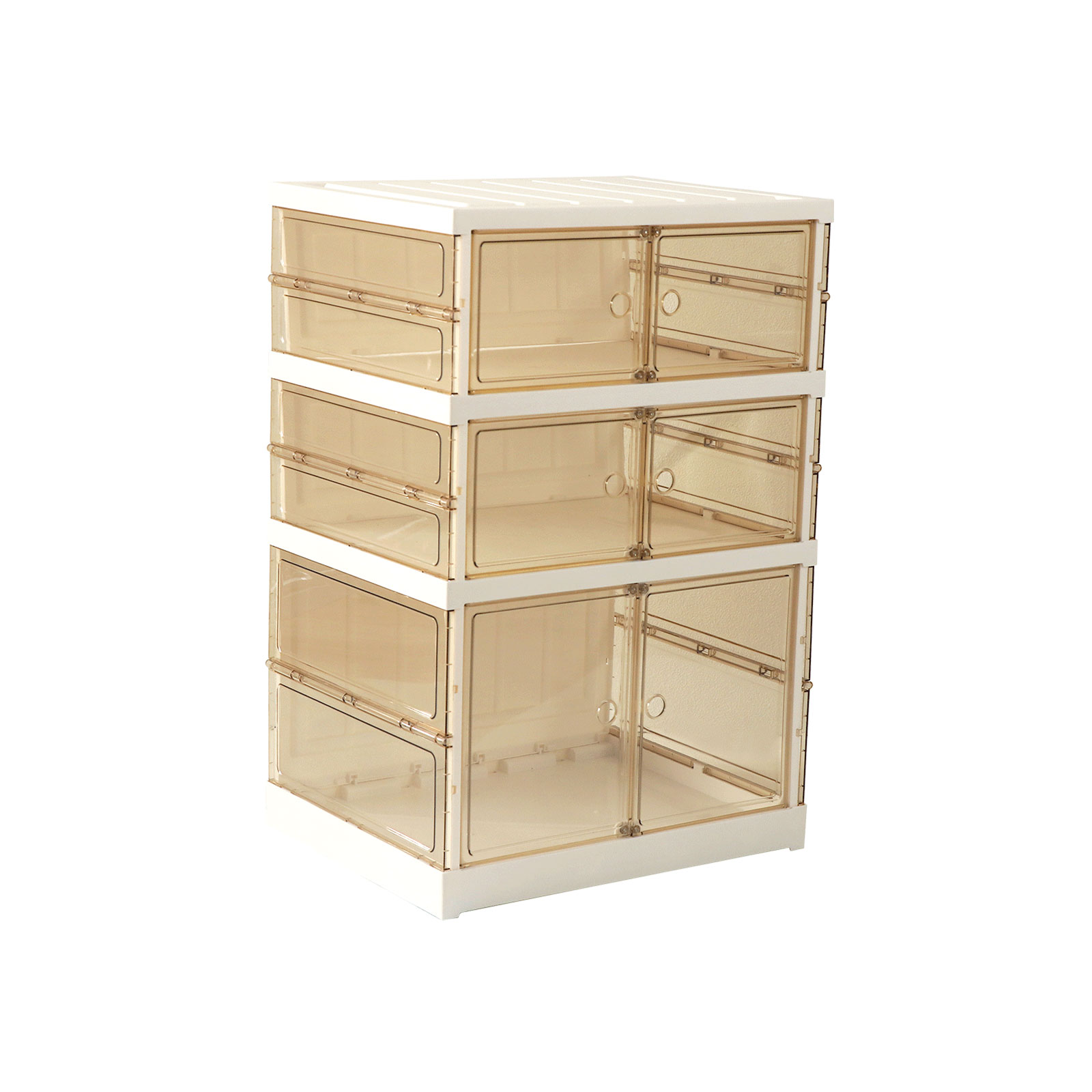 シューズボックス 収納ボックス 工具不要 簡単組立 幅44cm 高さ66cm