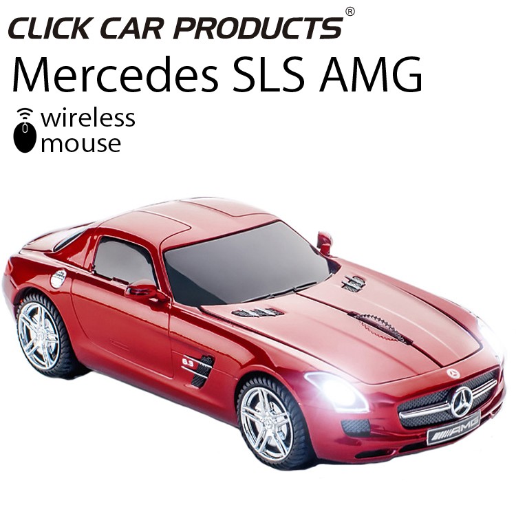 CLICK CAR MOUSE MERCEDES SLS AMG サファイアレッド クリックカーマウス メルセデスベンツ 光学式ワイヤレス 電池式  あすつく対応 : ft-60257 : フリーライン ヤフー店 - 通販 - Yahoo!ショッピング