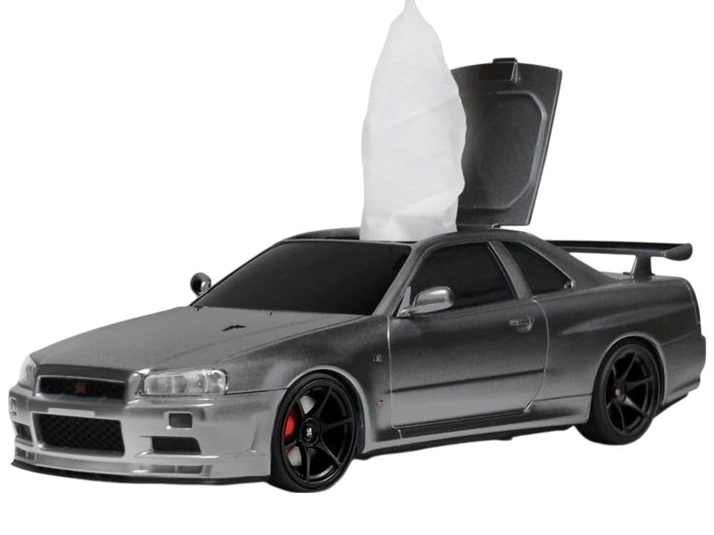 1/16 日産スカイライン R34 GT-R シルバー ウェットティッシュケース Amazon｜ウェットティッシュケース 日産スカイライン GT-R