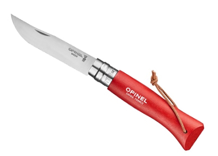 OPINEL（オピネル） ゆうパケット対応2個迄 COLORAMA 皮紐付ステンレス