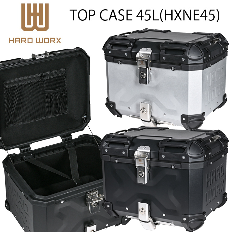 HARD WORX ハードワークス バイク用アルミトップケース 45L