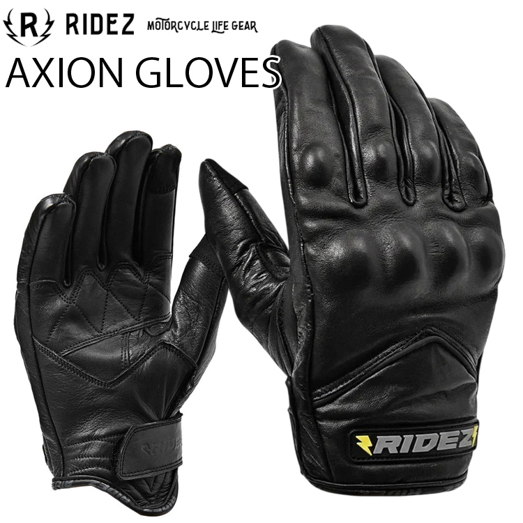 XLIM レザーグローブ　globe RIDEZ ゆうパケット1双迄 ライズ AXION GLOVES RLG261 本革 バイク用