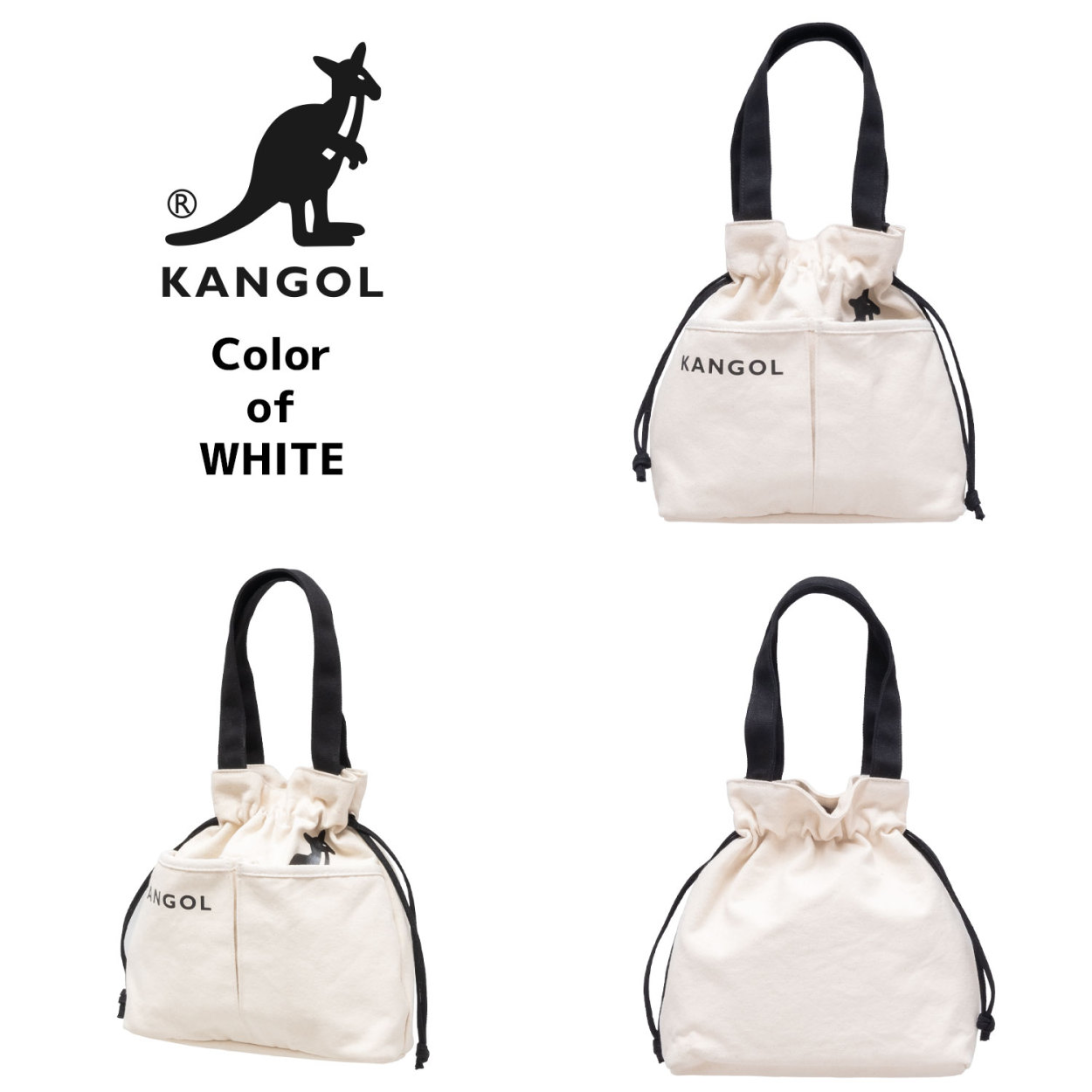 キャンバスハンドバッグ　ミニトートバッグ KANGOL 帆布生地 カンゴール(250-1492) 全4色｜freesebe｜04
