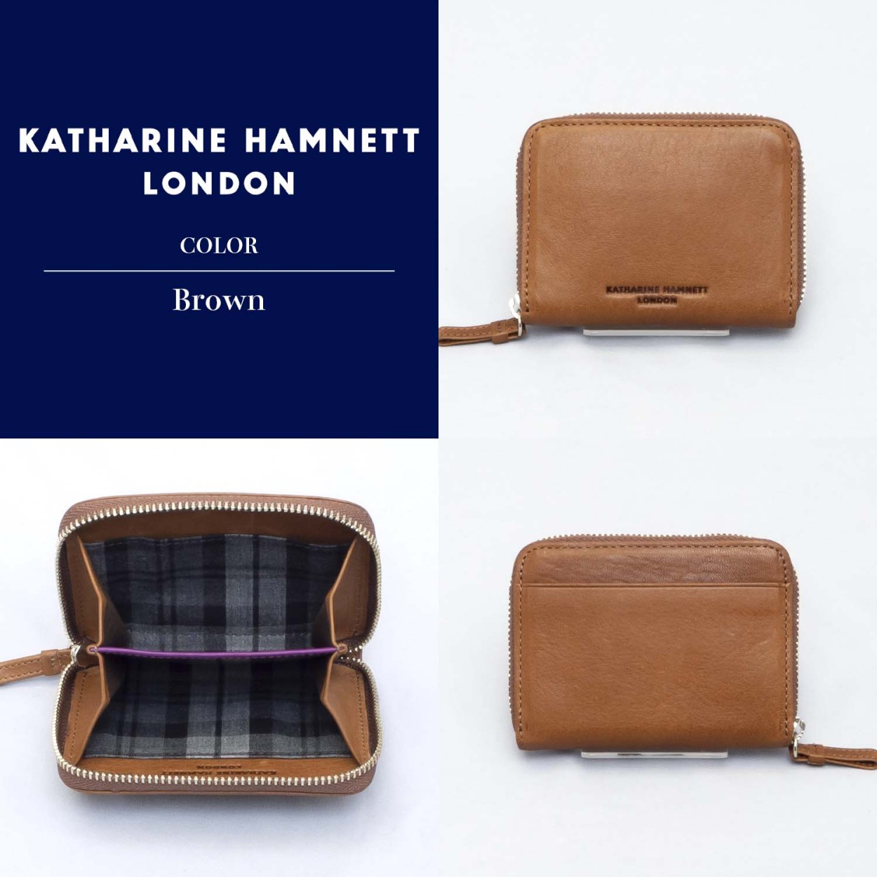 小銭入れ コインケース キャサリンハムネット 国産牛革 姫路レザー使用 KATHARINE HAMNETT (全3色 490-57000)