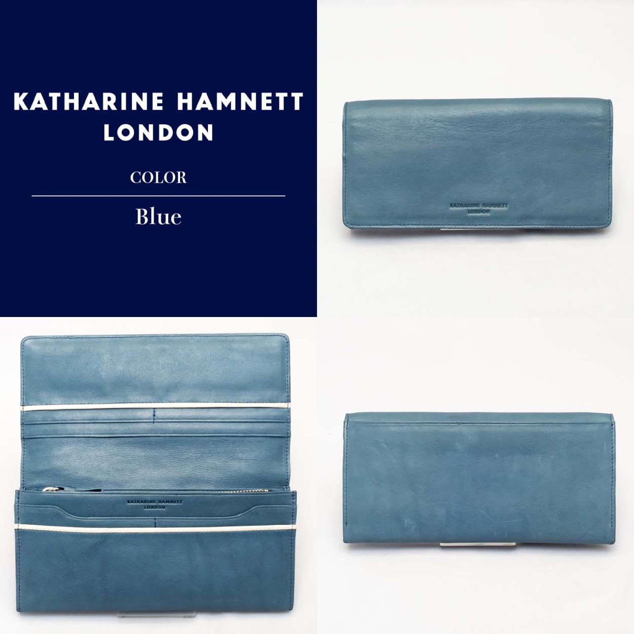 KATHARINE HAMNETT（キャサリンハムネット） 長財布 束入れ 小銭入れ