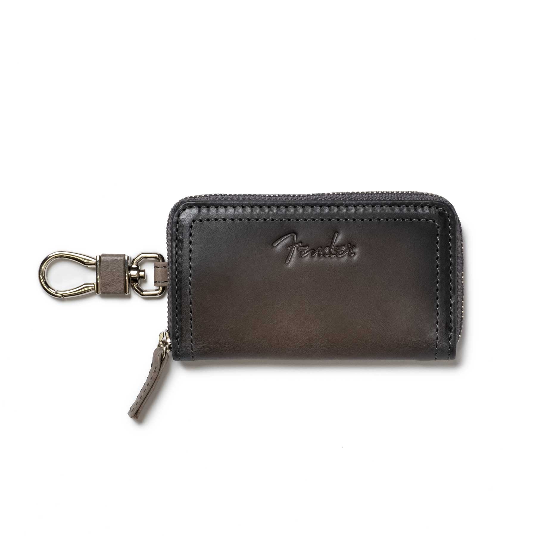 Fender フェンダー キーケース ラウンドファスナー ファスナー 鍵 4連 リング メンズ レディース 本革 レザー ギター 950-500 | Fender | 02