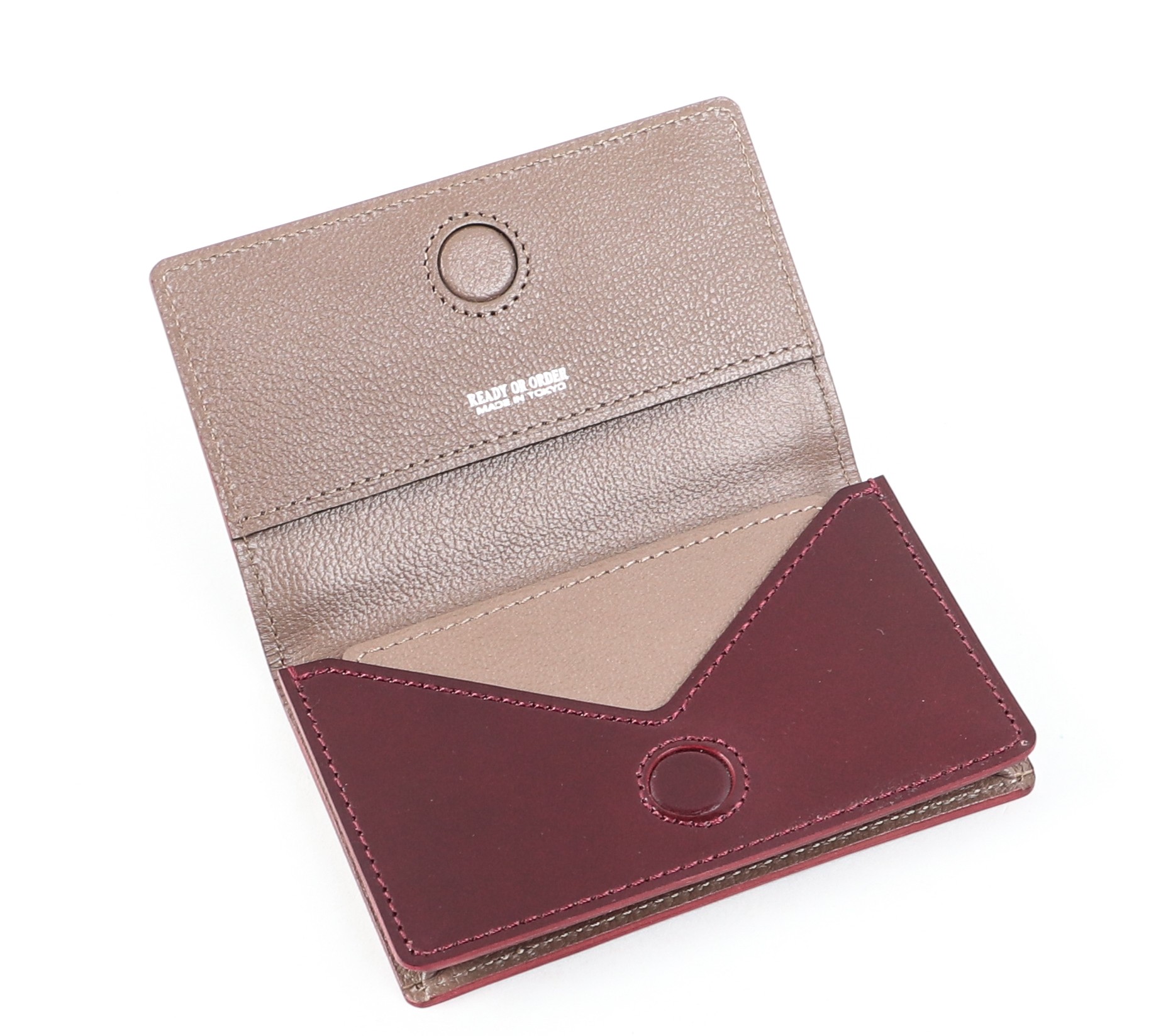 渋い味出てます→ GANZO 名刺入れ タテ型 チョコ 渋い味出てます