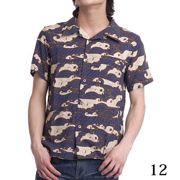 アロハシャツ 鶴柄 青 メンズ サイズL 楽天市場】アロハシャツ 鶴（サイズ（S/M/L）L）（トップス