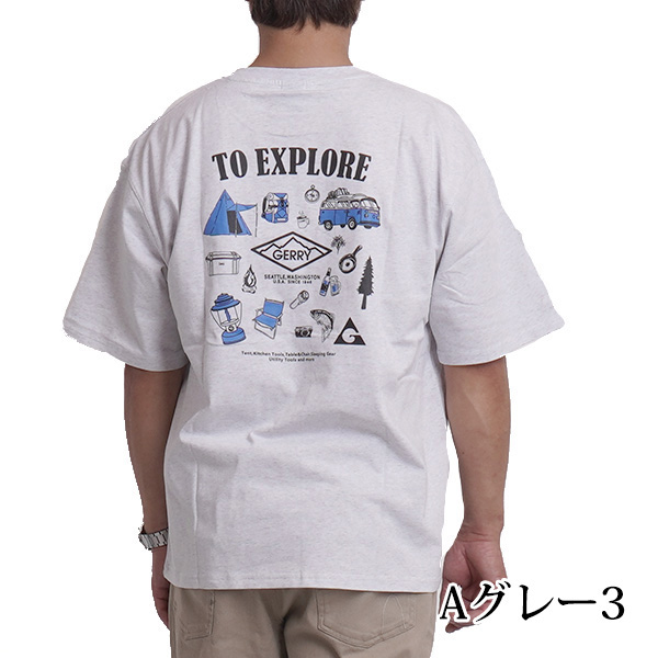 GERRY（ジェリー） tシャツ メンズ 半袖 ブランド 綿100% 夏 春