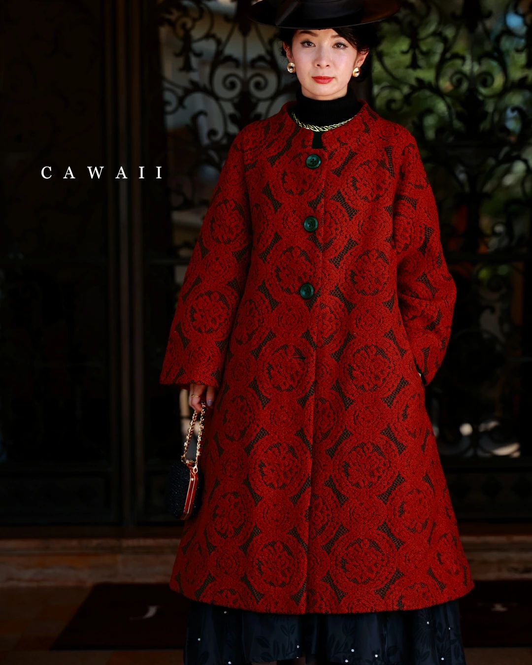 美品cawaii  French paveレースドッキングガウンLL 3L 美品cawaii French paveレースドッキングガウンLL 3L