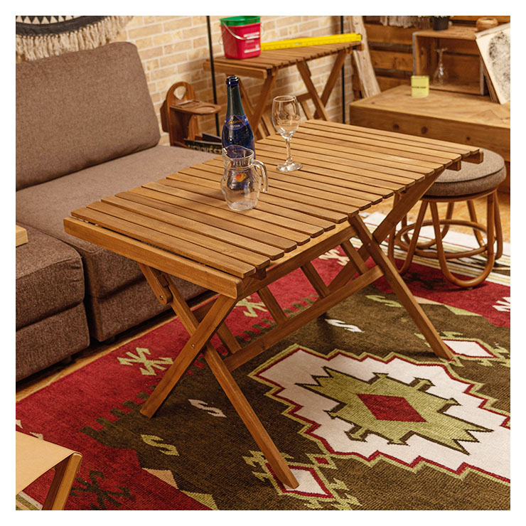 ロールトップハイテーブル L NX-534 木製 折りたたみテーブル