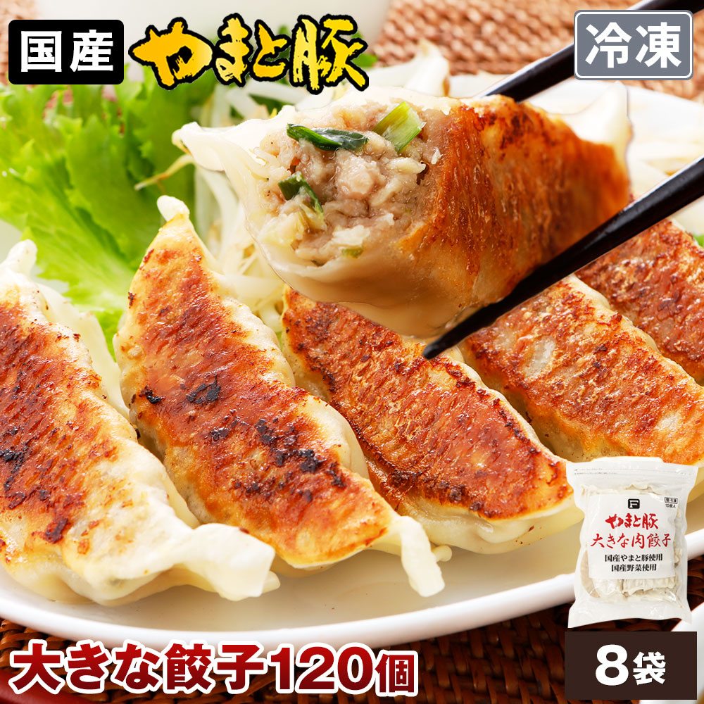 Yahoo! Yahoo!ショッピング(ヤフー ショッピング)やまと豚 大きな肉餃子 120個 | [冷凍] 送料無料 父の日 早割 プレゼント 食べ物 肉 食品 取り寄せ 冷凍餃子 餃子 お取り寄せグルメ ギフト 中華 つまみ