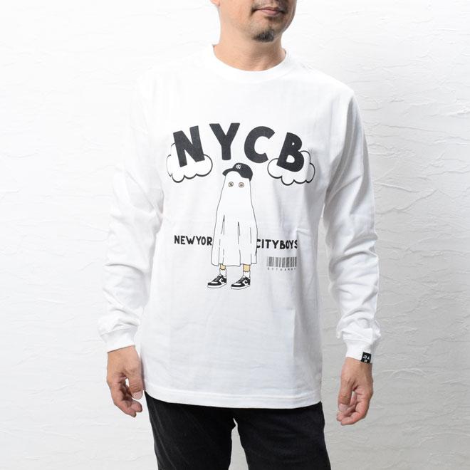 ゴッサム エヌワイシー オバケ柄プリント Tシャツ 長袖 GOTHAM NYC