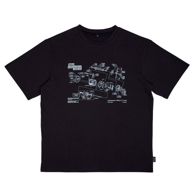 Abu Garcia（アブガルシア） バグオフ 4600CA展開図Tシャツ 半袖