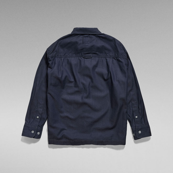 G-STAR RAW レザーシャツ L 紺 24-gs0226-2-6.jpg