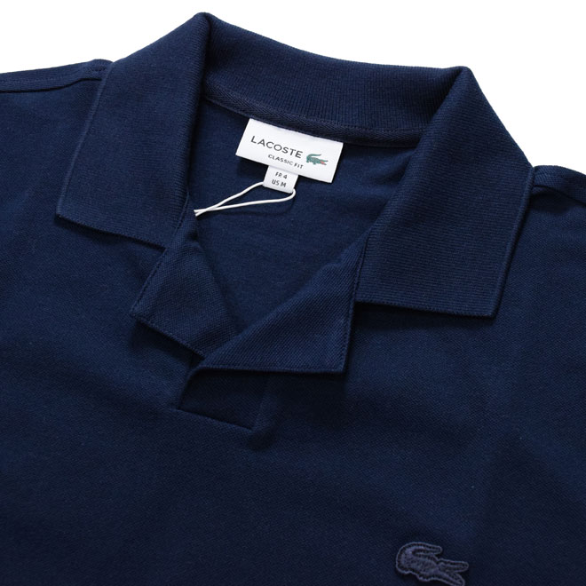 【フォロー割価格】 LACOSTE ラコステ 半袖ポロシャツ 5 ネイビー ワニ LACOSTE ラコステ ポロシャツ ワンポイント ワニ ネイビー L