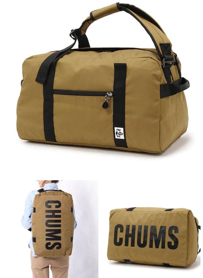 CHUMS 2Way ボストンバック　バックパック　総柄　＃C2795 CHUMS チャムス ボストンバッグ スモール 2wayボストン リュック