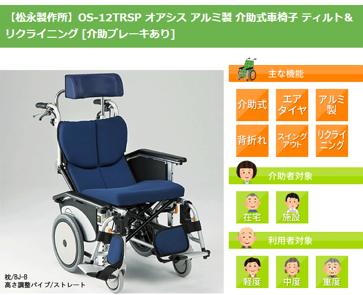 訳あり商品 マツナガオアシス車椅子 sushitai.com.mx