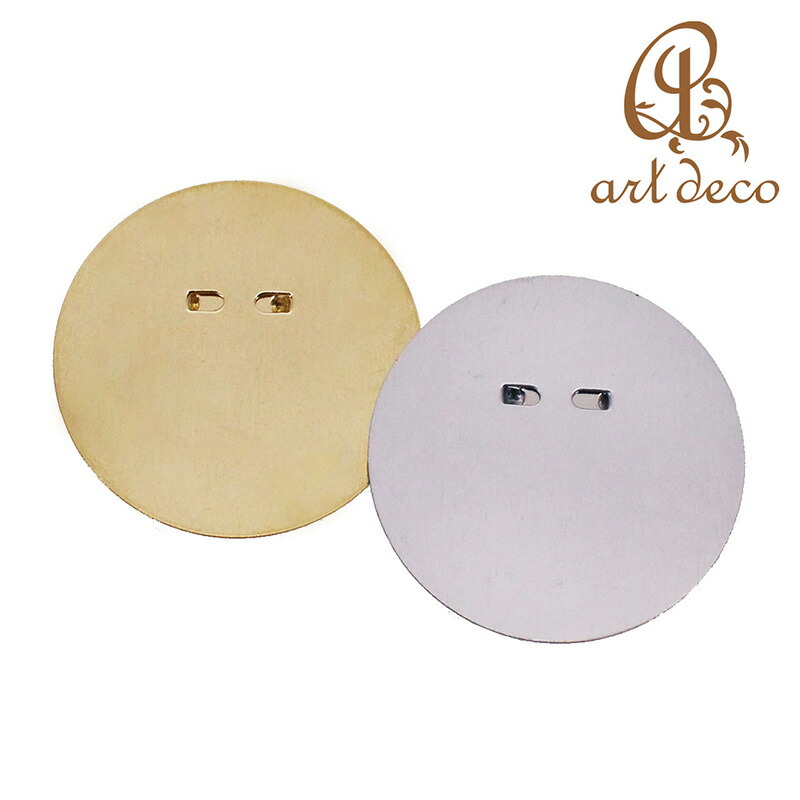 板付きブローチ コサージュ 丸 円形 20個 直径30mm アクセサリー パーツ ハンドメイド 材料 金具 装飾 カラワク 空枠