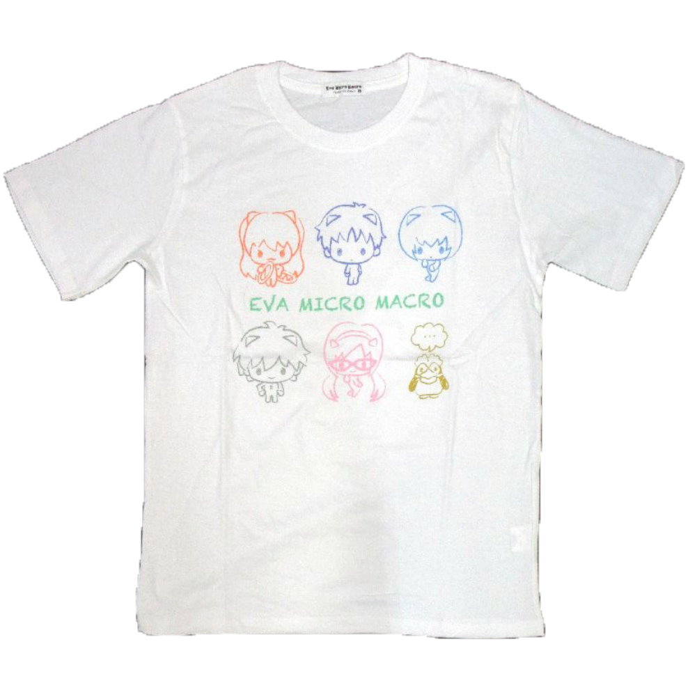 sanrio（サンリオ） エヴァンゲリオン コラボ T ミニキャラ 柄 半袖 T