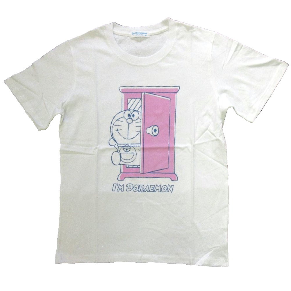 ドラえもん メンズ 半袖 Tシャツ どこでもドア 柄 薄手 アニメ キャラ