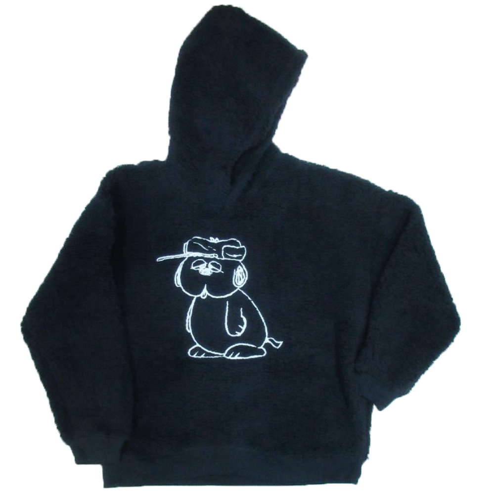 スヌーピー メンズ パーカー 表ボア 暖か 厚手 長袖 キャラ オラフ