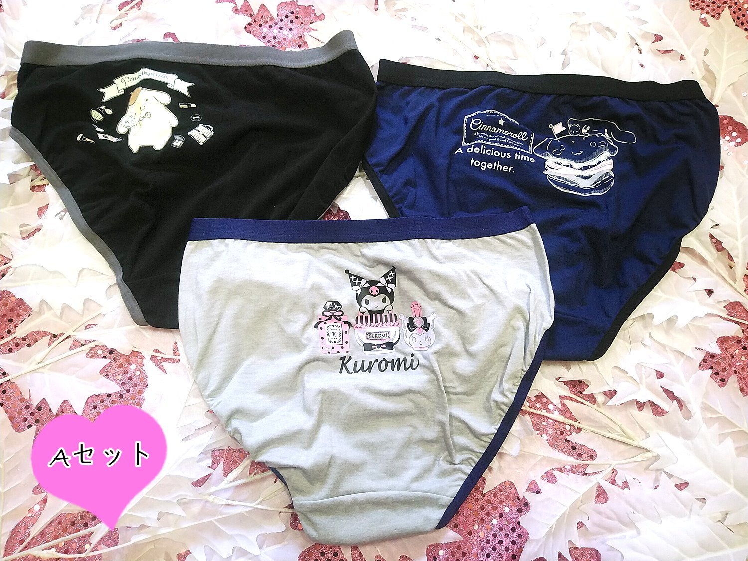 3枚セット キャラクター柄 サニタリーショーツ レディース アラカルト