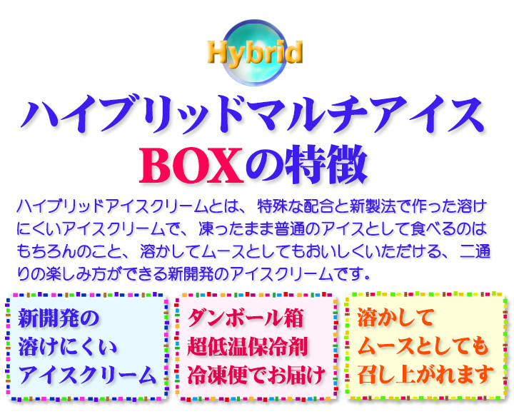 アイス・フロム蔵王HybridスーパーマルチアイスBOX24・アイスクリームセット　 送料無料 :1870:フロム蔵王ミルクショップ - 通販 -  Yahoo!ショッピング