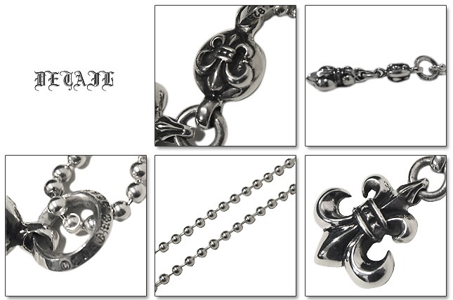 クロムハーツ Chrome Hearts ネックレス 1ball bs fleur charm ワン