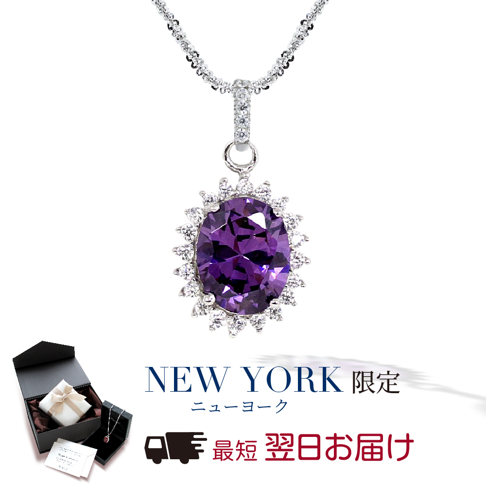 Yahoo! Yahoo!ショッピング(ヤフー ショッピング)ネックレス レディース アメジスト 2月 誕生石 プラチナ 加工 プレゼント 女性