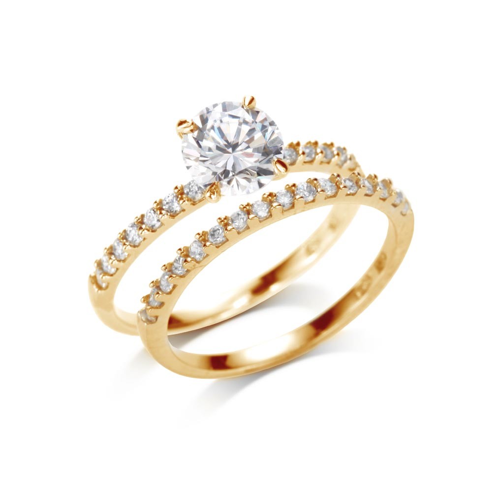 指輪 レディース エタニティリング ダイヤモンド cz 10金 ゴールド 婚約指輪 結婚指輪 ブランド :r043:ニューヨークからの贈り物