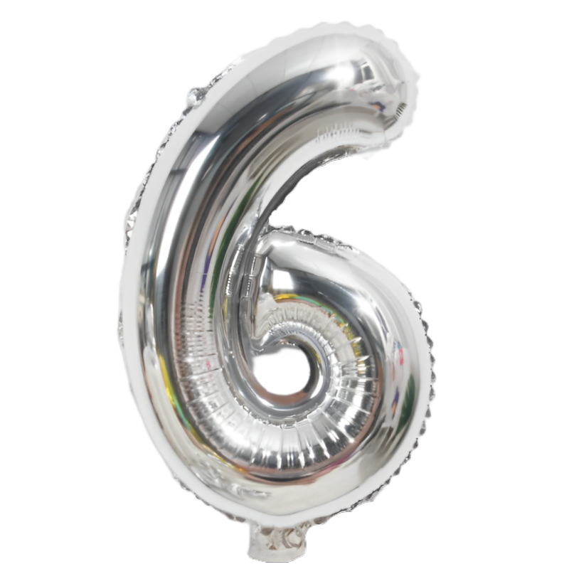 数字 バルーン 特大 誕生日 シルバー ナンバーバルーン 90cm 風船 