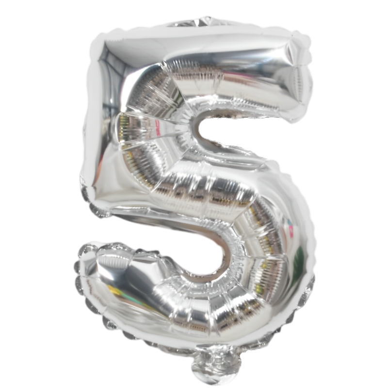 数字 バルーン 風船 誕生日 シルバー ナンバーバルーン 70cm