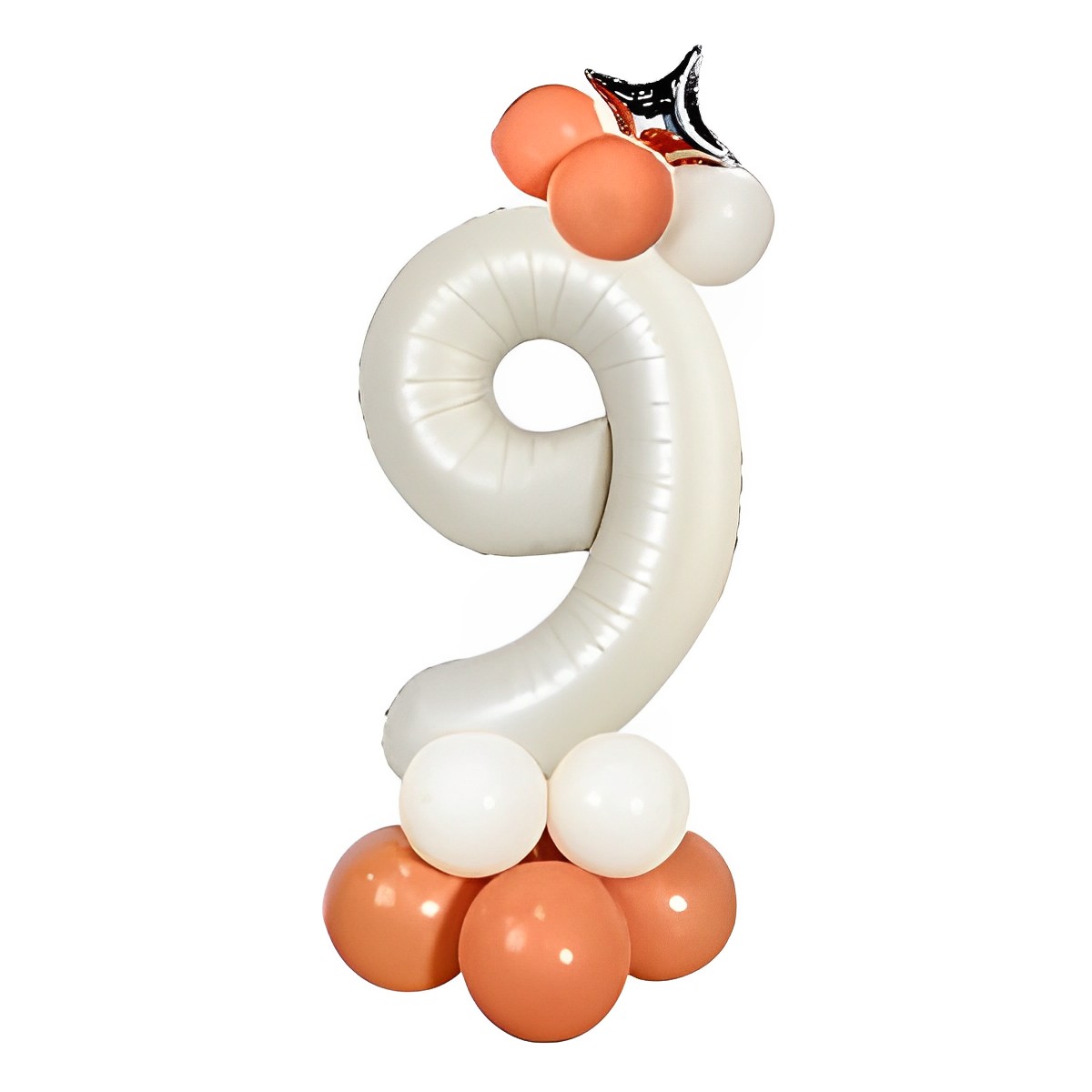 数字 バルーン ナンバーバルーン 誕生日 飾り付け セット L 大きい ナンバー バルーン 1 2 3 4 5 6 7 8 9 0 ホワイト くすみ  風船