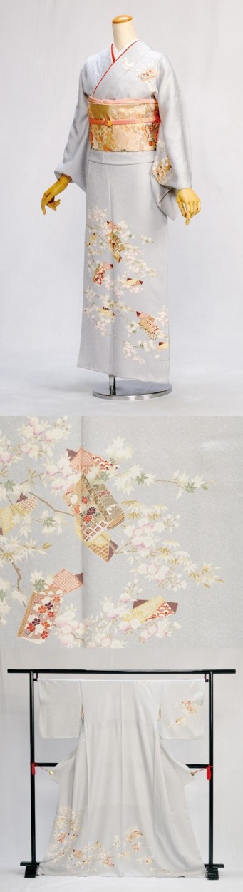 高級 正絹 訪問着 身長 155cm〜165cm レンタル訪問着 結婚式 女性 着物