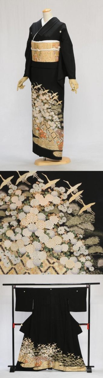 夏用単衣留袖 光悦小菊 広巾 《身長》147cm〜159cm位 正絹 留袖