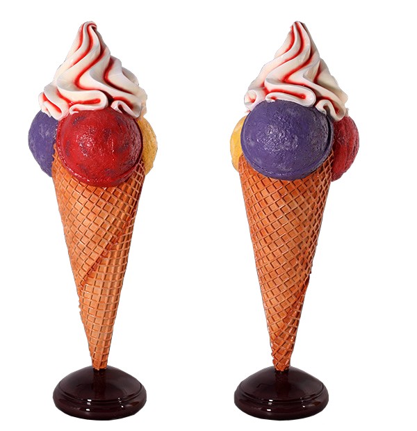 大きなアイスクリーム FRPオブジェ : 日本最大級のFRP造形物オブジェ