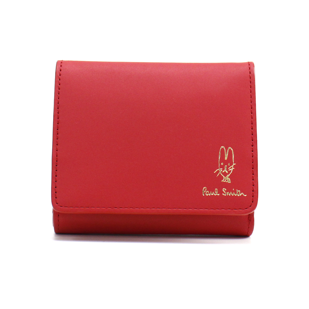 ポールスミス 財布 二つ折り レディース バルーンバニーエンボス 女性 婦人 本革 牛革 レザー ラウンドウォレット 専用箱あり