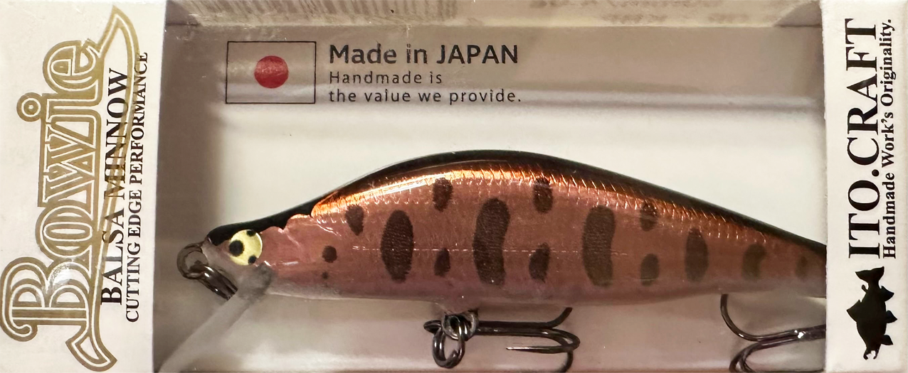 イトウクラフト ボウイ50 Bowie50 5点size=50mm 4,0g BOWIE 50S|ボウイ50S ITOCRAFT イトウクラフト Balsa Minnow