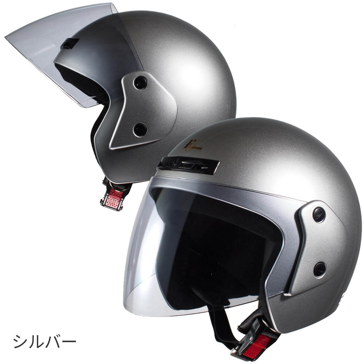 【シールドプレゼント】バイク ヘルメット ジェ...の詳細画像5