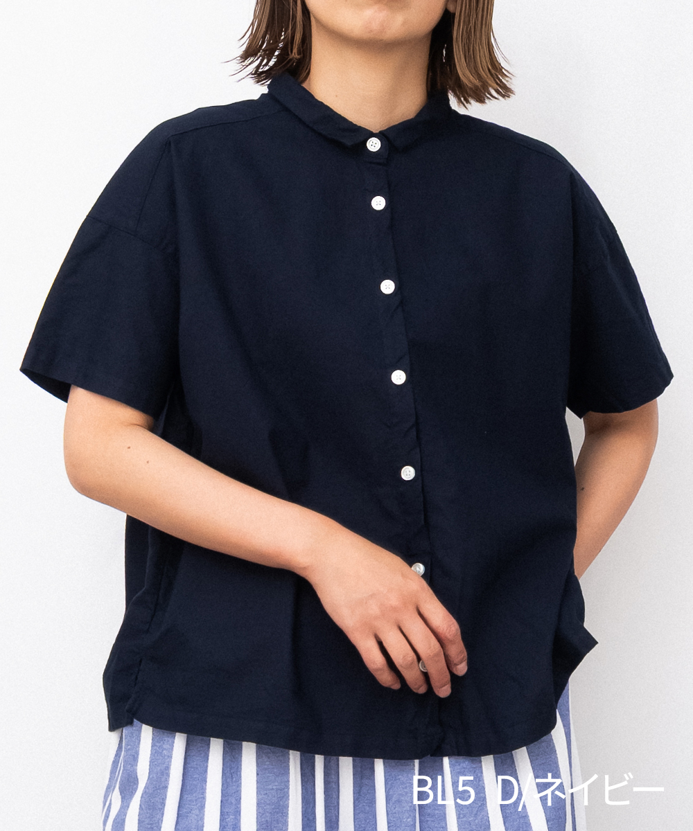 [公式ストア] SUN VALLEY サンバレー / 製品染め オックス ちび衿シャツ SUN VALLEY [公式ストア] サンバレー / 製品染め オックス ちび